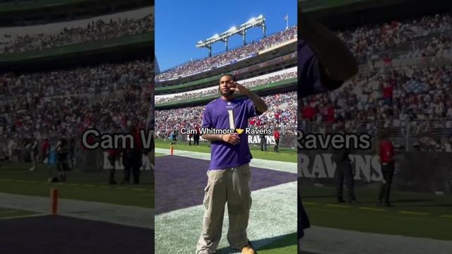 Cam Whitmore's hanging out with the Baltimore Ravens today 🏈 #nfl #football #sunday #shorts