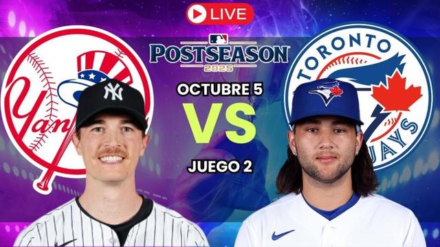 Toronto Blue Jays vs New York Yankees EN VIVO | Juego 2 Ronda Divisional MLB 2025 | Comentarios🎙️