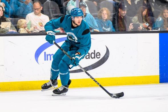 San Jose Sharks forward Pavol Regenda