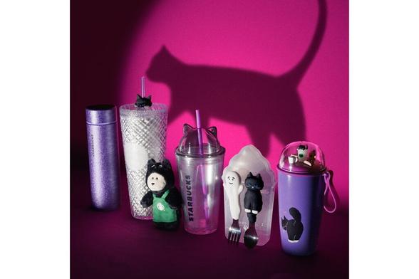 スターバックス“いたずらな黒猫”モチーフのステンレスボトル/タンブラー/マグなどハロウィンアイテム発売 - グルメ Watch