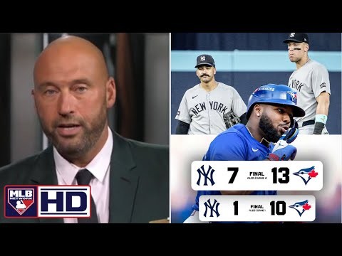 MLBネットワーク|デレク・ジーターはニューヨークに夢中になりますヤンキースはゲーム2のアルドでブルージェイズ13-7に負けます