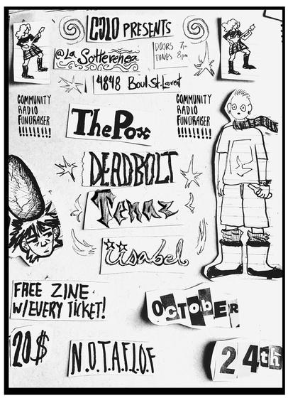 CJLO presents Deadbolt, The Pox, Tenaz and iisabel