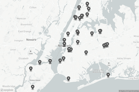 A map with locations from the Center & Service Locations dataset. Please visit the link for full details.