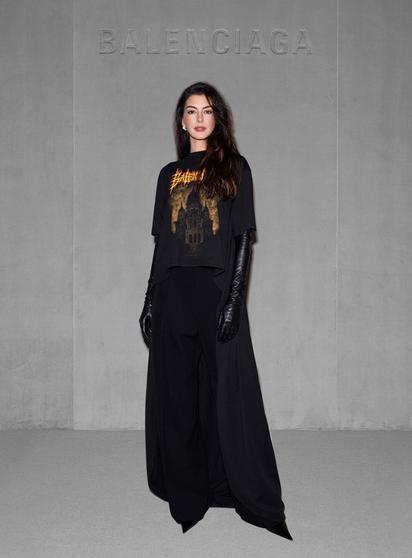 Anne Hathaway at Balenciaga SS26