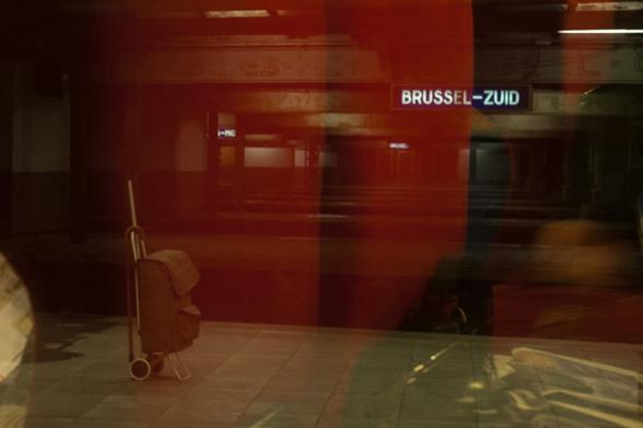 Gare de Bruxelles vu du tgv