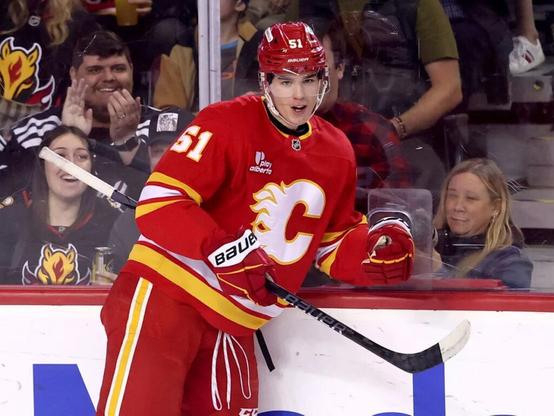 Has Matvei Gridin earned a spot on Flames roster?