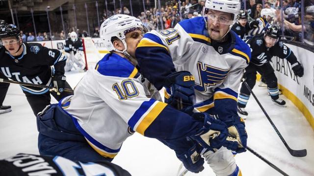 Blues beat Utah 2-1 on Jordan Kyrou's late goal to snap 4-game losing streak