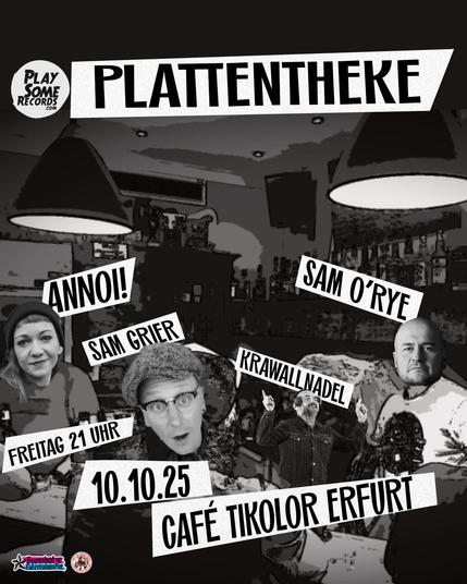 📀 Play Some Records #Plattentheke – 10.10. im #Tikolor #Erfurt 💥