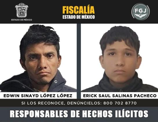 Edwin Sinayd López López y Erick Saul Salinas Pacheco