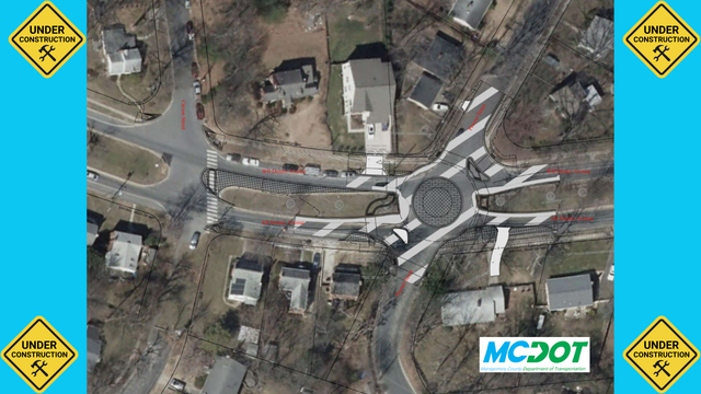 map of the construction area