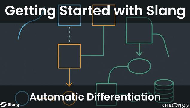 Join our next Slang Meetup on October 21st. This meetup will be on Automatic Differentiation in Slang.