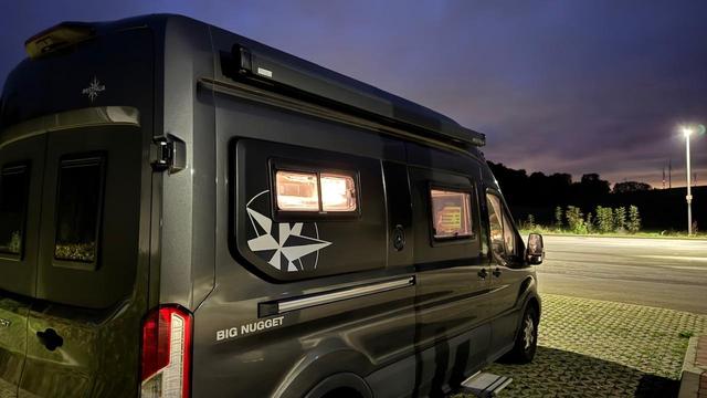 Abendstimmung im Wohnmobil