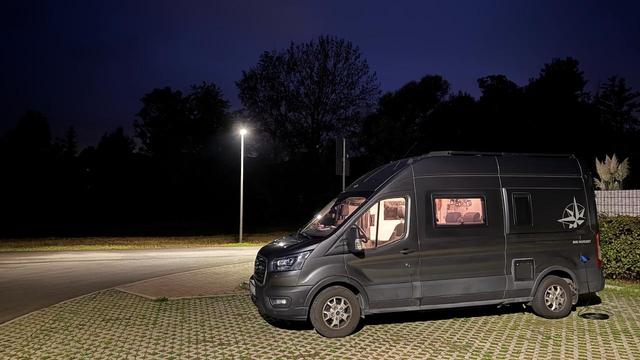 Abendstimmung im Wohnmobil