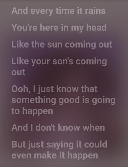 Part of the songtext of Cloudbusting