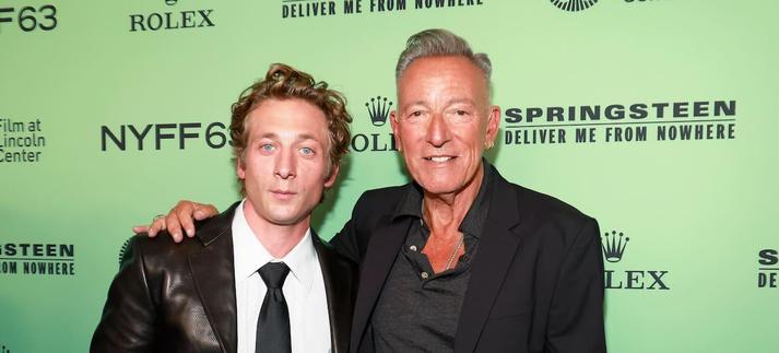 Jeremy Allen White y Bruce Springsteen en el 'Film Festival Spotlight' de Nueva York en septiembre de 2025. / Kevin Mazur