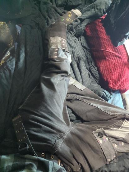 Most of the front. this time showing most of the left leg. never mind the rest.