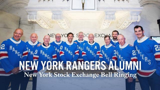 New York Rangers Alumni New York Stock Exchange Bell Ringing