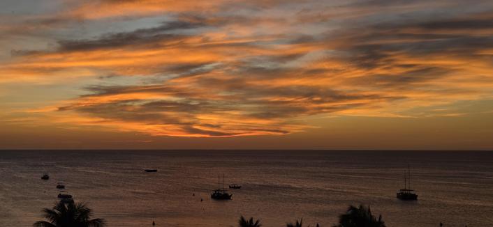 Sunset in Aruba.