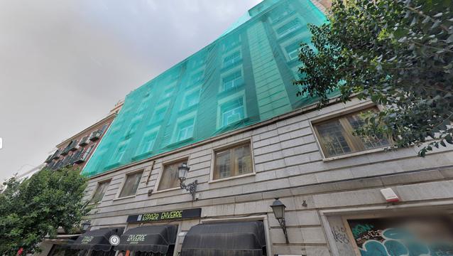 Captura de Google Maps del edificio, en la calle de las Hileras, 4, en Madrid.