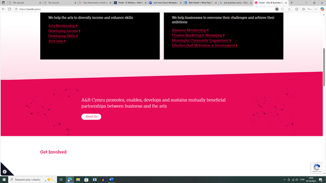 Arts & Business Wales website