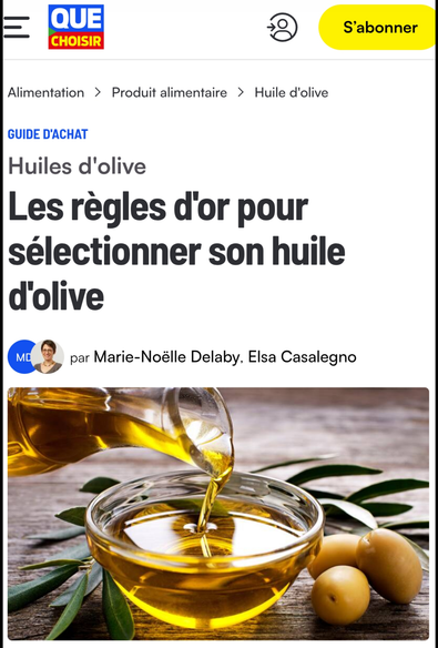 GUIDE D'ACHAT
 
 Les règles d'or pour sélectionner son huile d'olive