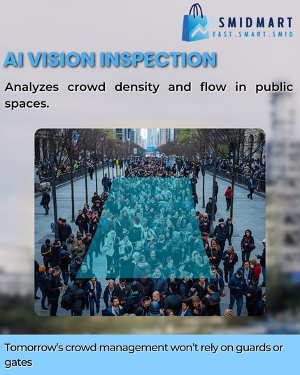 AI vision inspection  in crowd  management