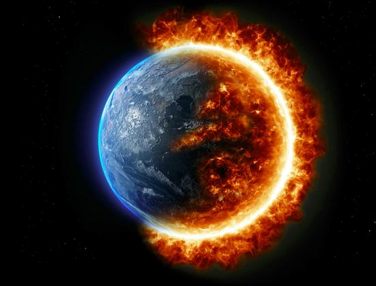 la planète s'embrase