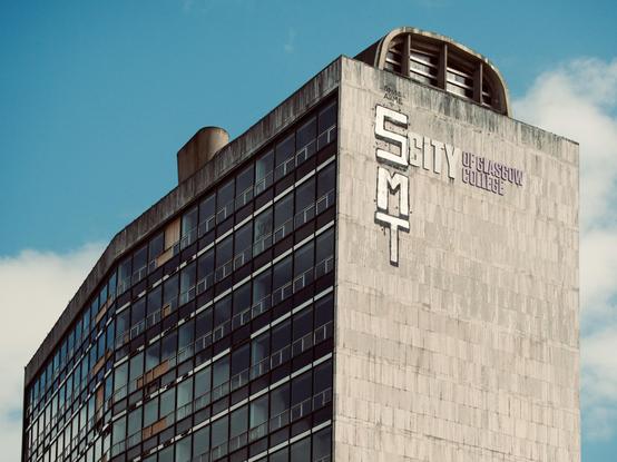 City of Glasgow College building in a state of disrepair.