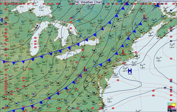 Northeast US Weather Chart