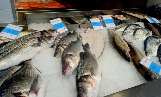 Das Schaufenster beim Fisch Böttcher