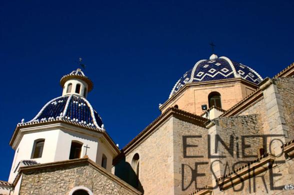 Fotografía de la iglesia de Altea