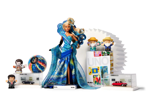 Mattel and the Museum of Modern Art have partnered for a capsule collection featuring works from the museum's holdings.
Courtesy Mattel and Museum of Modern Art