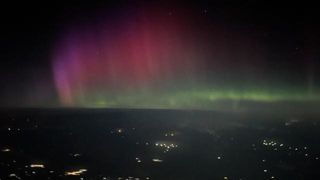 Aurora Borealis vauit de cockpit