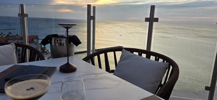 The view from the sunset table.