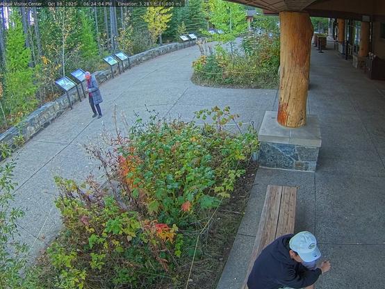 Throughout the summer this is the primary information stop for visitors entering the park at West Glacier. The visitor center is closed during winter but there are informational displays and publications available in the plaza.