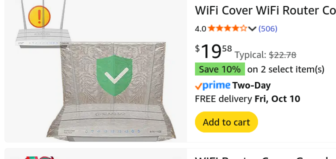 Wifi router cover