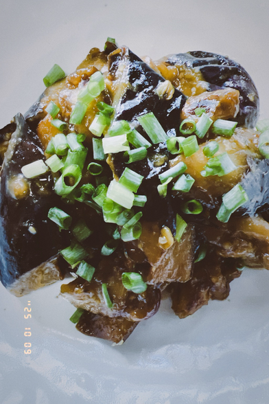 The eggplant dish.