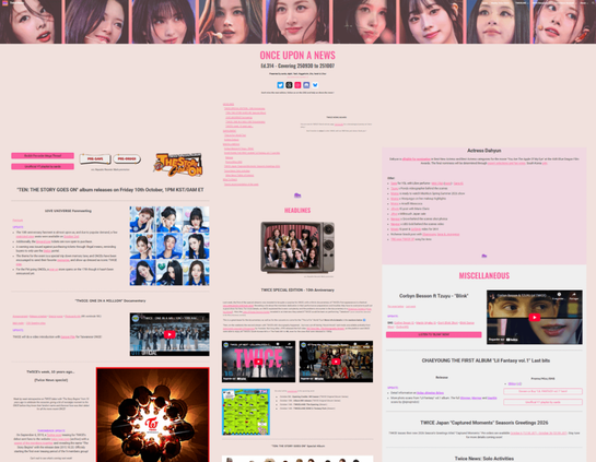 ONCE UPON A NEWS - Weekly Twice News Ed.314 | News and The Story Begins throwback!