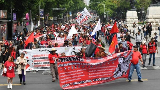 Manifestacion de maestros