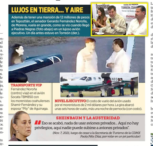 Portada del diario Reforma