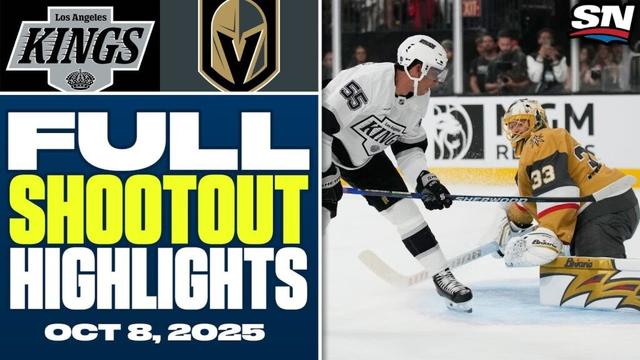 Los Angeles Kings at Vegas Golden Knights | FULL Shootout highlights - October 8, 2025