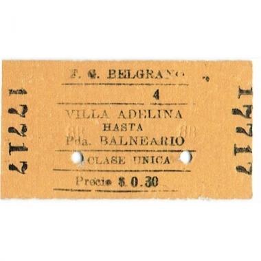 Picture of a public transportation ticket from attached website, usually for a train or bus.