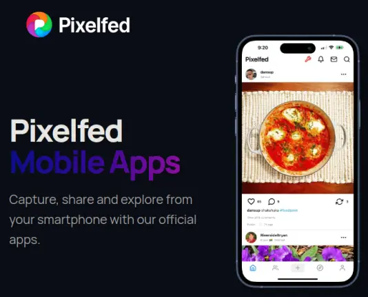 Screenshot von https://pixelfed.org/mobile-apps:
"Pixelfed Mobile Apps
Capture, share and explore from your smartphone with our official apps."