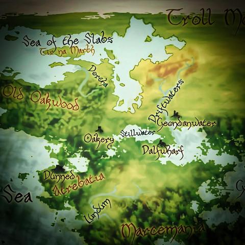 The lands of the Halflings