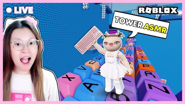 ASMR DI TOWER INI ?!! [CLICKY KEYBOARD TOWER ROBLOX INDONESIA]