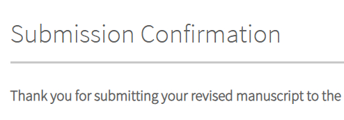 Submission Confirmation