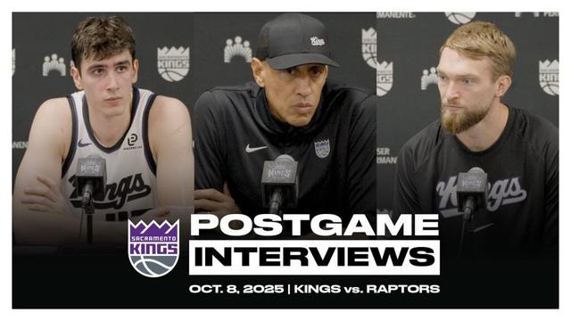 Domantas Sabonis, Maxine Raynaud, and Coach Christie | Post Game Presser 10.8.25