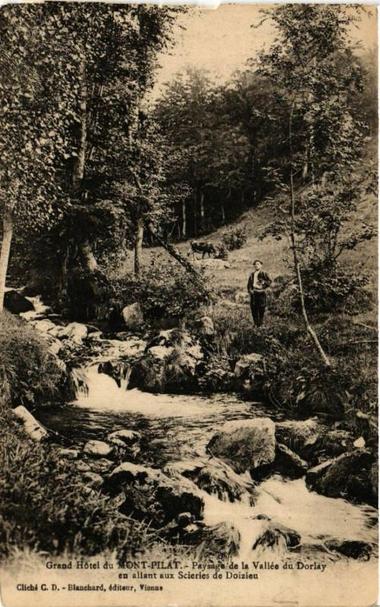 Mont-Pilat - Paysage de la Vallée du Dorlay à #Lay (#Loire)  #CartePostaleAncienne 👉 https://cartorum.fr/carte-postale/157038/lay-mont-pilat-paysage-de-la-vallee-du-dorlay