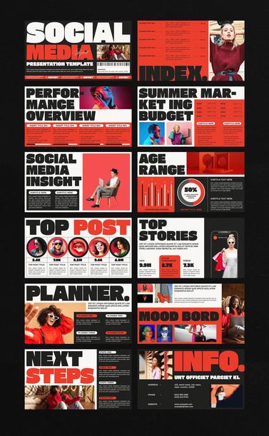 Social Media Report Presentation Template: Beyond the Numbers