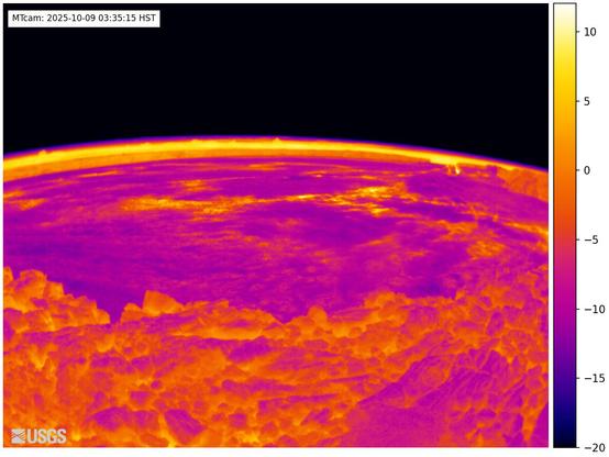 Moku'aweoweo Caldera thermal webcam, Hawaii Volcanoes National Park